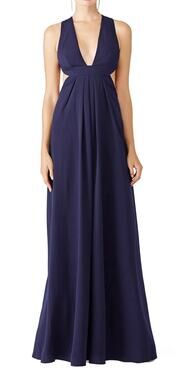 Jill Jill Stuart Violet Cross Back Gown 10